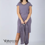 tubino con giacca macramè GU695 GLICINE MARICLA ELEGANCE 