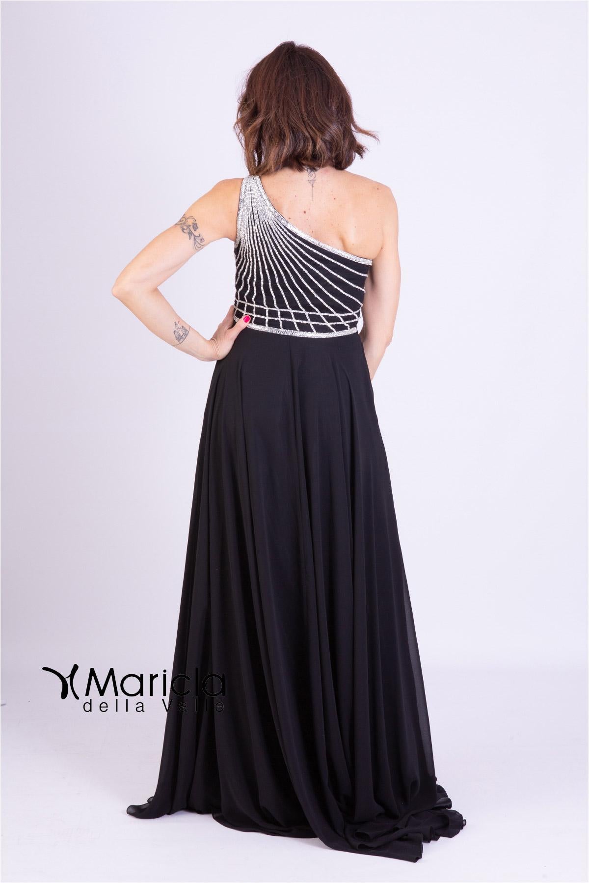 monosp.strass BB27533 NERO MARICLA ELEGANCE 