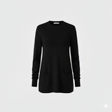 Maglia 100% lana nido d'ape CF4385 NERO CARLA FERRONI 