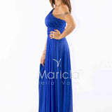 abito monospalla glitter FI7015 ROYAL MARICLA ELEGANCE 