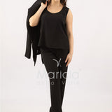 Tailleur smoking Completo 3 pezzi SH726TP NERO SHARON 