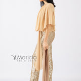 Tuta con pantalone paillettes LDR7 ORO LES DEMOISELLES 