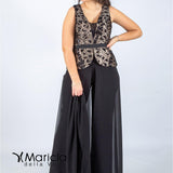 con baschina paiette PF101/22 NERO PAOLA FORTI 