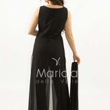 tuta con fiore SH901TU NERO SHARON 