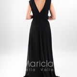 abito bicolore GC3872 NERO GIGLI CERIMONIA 