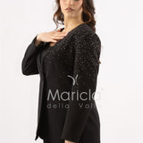 Tailleur Completo 3 pezzi in strass SH728TP NERO SHARON 