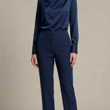 pantalone fluido ROSANNA BLU MARICLA 