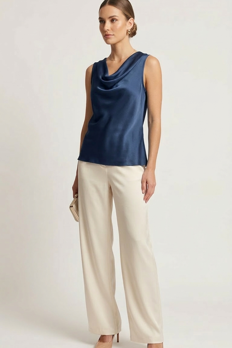 canotta collo sceso ROMI2714 BLU MARICLA 