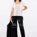 tailleur strass onda collo PF2180 NERO PAOLA FORTI 