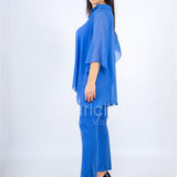 con casacca anello+fiore PF411 INDACO PAOLA FORTI 
