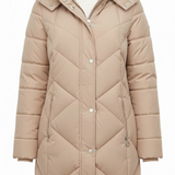 giaccone lungo bottoni laterali AGATA BEIGE MARICLA 