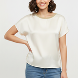 casacca mezza manica lurex ROMI2638 CREMA MARICLA 