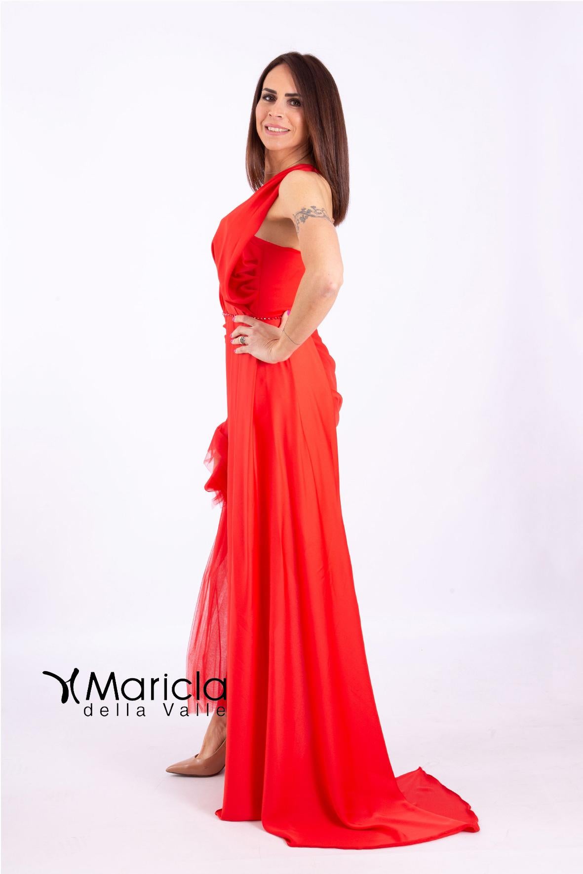 m/spalla drapp.later. AYN56136 ROSSO MARICLA ELEGANCE 