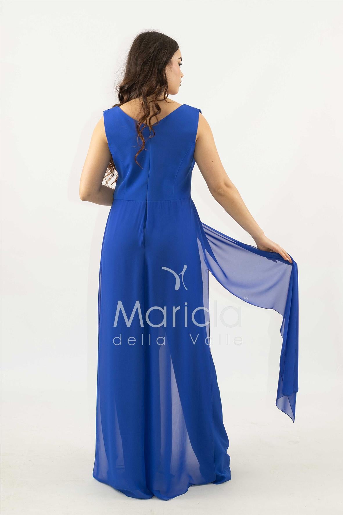 tuta con scollo paiette SH910TU ROYAL SHARON 