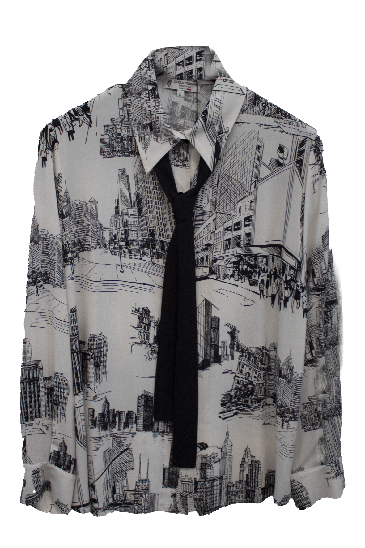 camicia paesaggio CF10496 PANNA CARLA FERRONI 