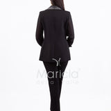 tailleur 3 pezzi pioggia strass SH727TP NERO SHARON 