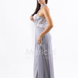 tuta ricamo e piume SH909TU PERLA SHARON 