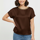 casacca mezza manica lurex ROMI2638 MORO MARICLA 