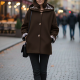 Giaccone con cappuccio interni fantasia scozzese YAK MORO MARICLA 