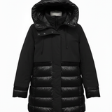 Giaccone trapuntino con cappuccio LIN3406 NERO LINDAS 