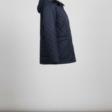 Giaccone trapuntato con cappuccio EC2508 BLU MARICLA 