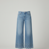 Pantalone jeans con macramè LIN407 DENIM LINDAS 