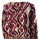 Casacca blusa fantasia astratta DB10673 AMARONE MARICLA 
