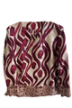 Casacca blusa fantasia astratta