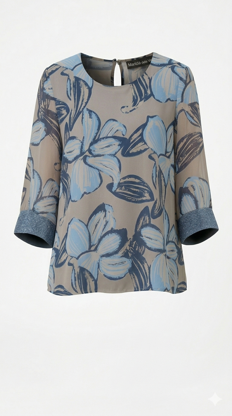 casacca fantasia con fasce paiette FFFAUSTA POLVERE MARICLA 