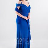 abito lungo omerale PF303 ROYAL PAOLA FORTI 