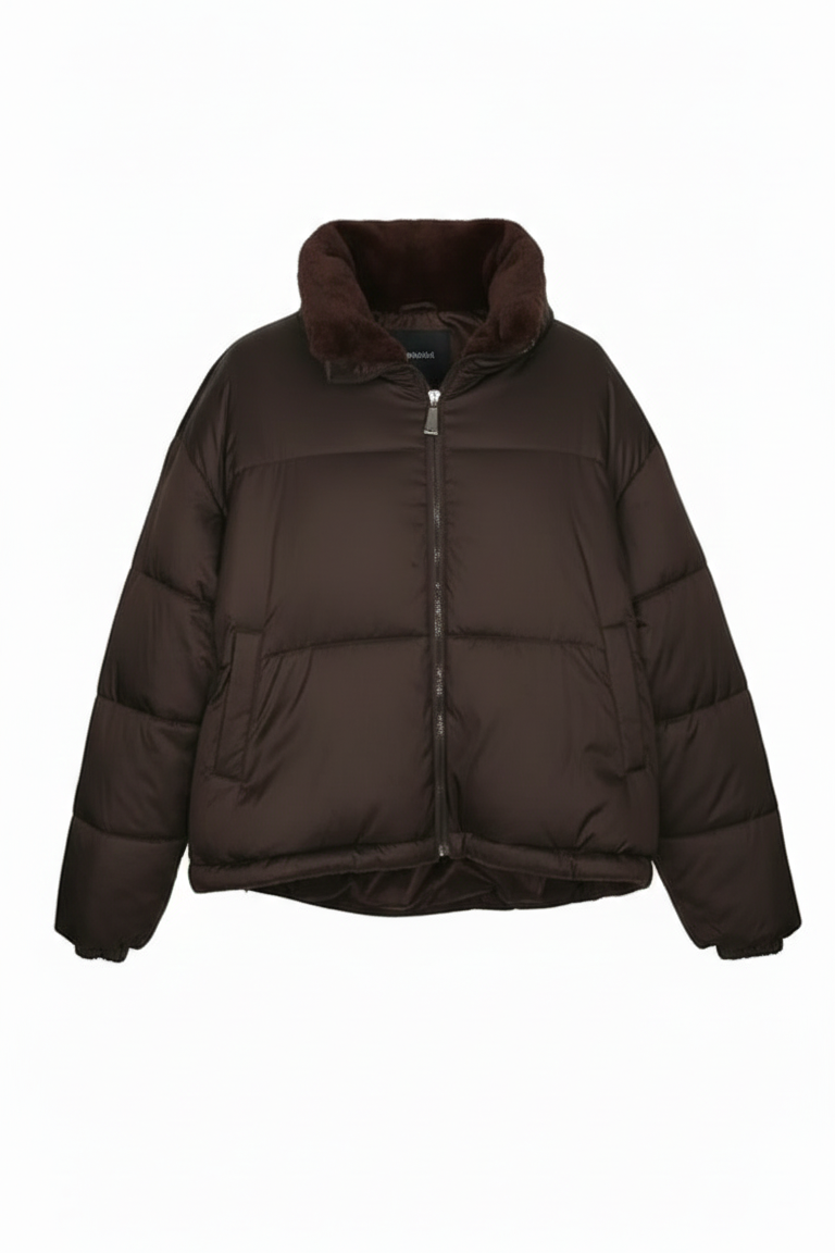 giaccone medio reversibile AZ6825G MORO MARICLA 