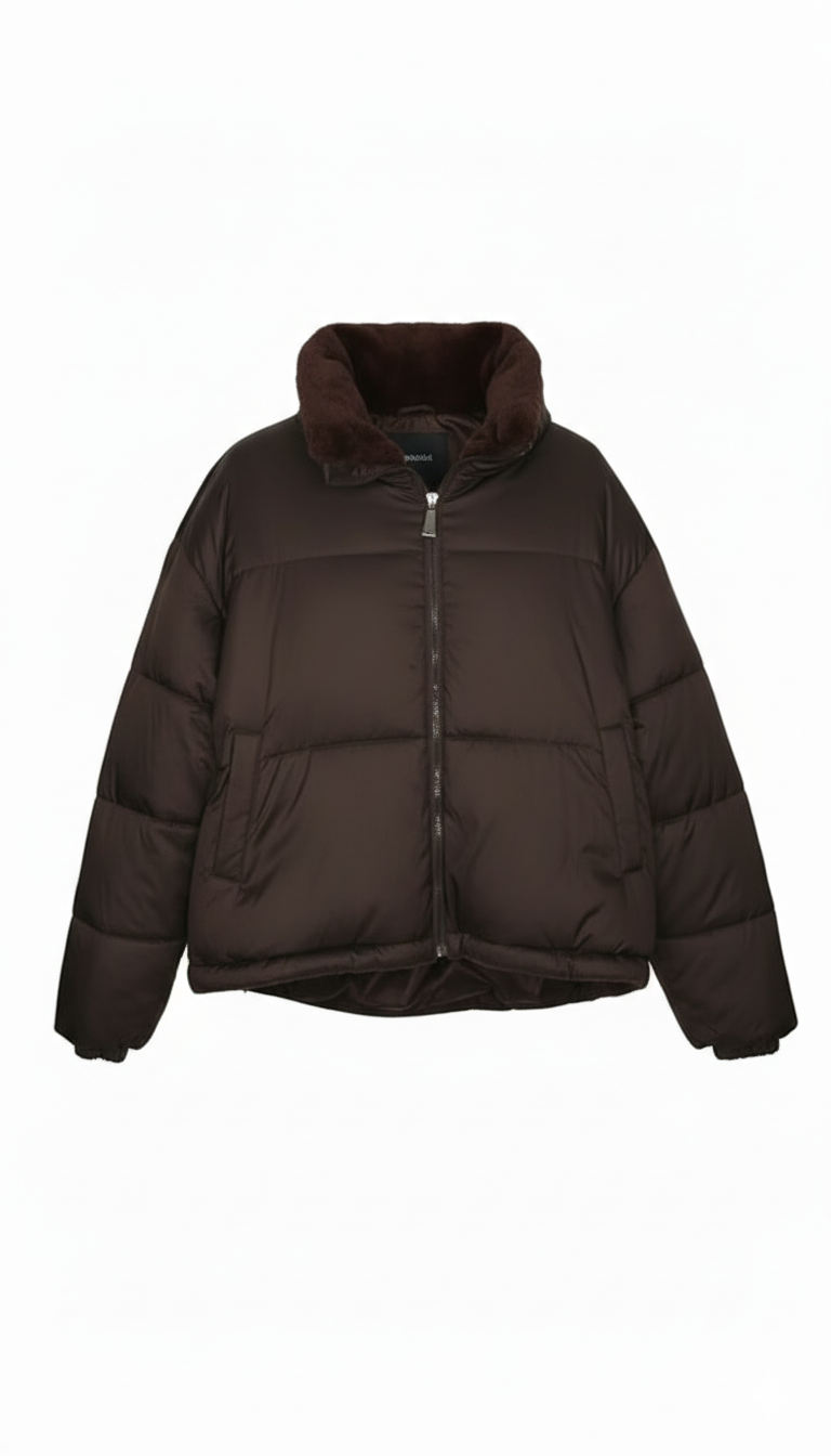 giaccone medio reversibile AZ6825G MORO MARICLA 