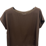 casacca mezza manica lurex ROMI2638 MORO MARICLA 