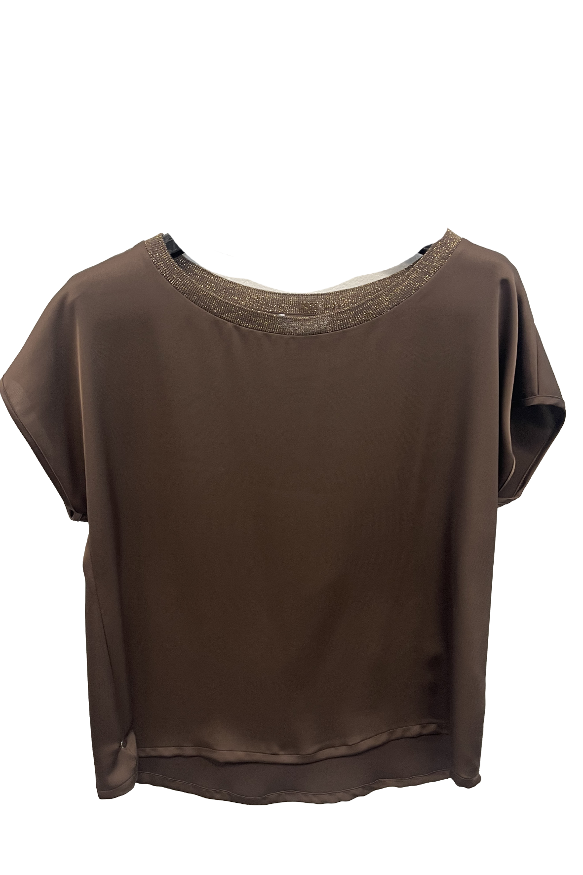 casacca mezza manica lurex ROMI2638 MORO MARICLA 