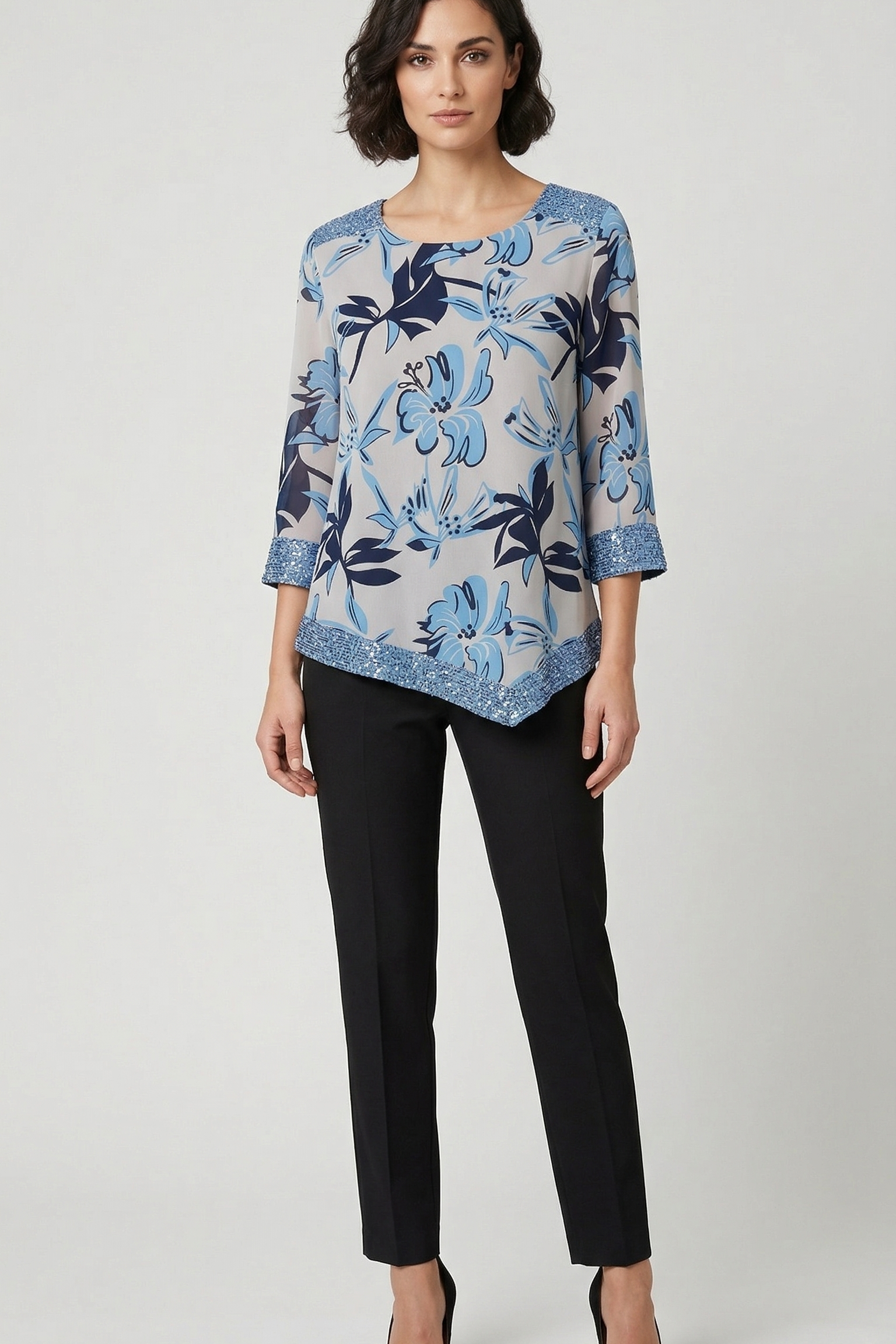 casacca doppia fascia paiette FFGAETA POLVERE MARICLA 