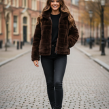 giaccone medio reversibile AZ6825G MORO MARICLA 