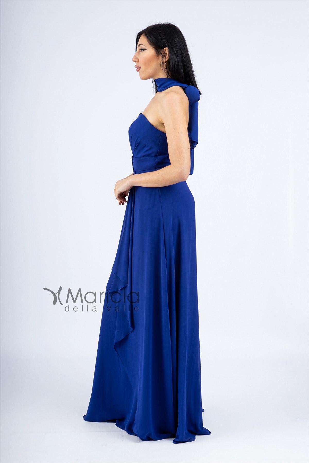 Abito lungo con scollo a cuore JC34356 ROYAL MARICLA ELEGANCE 