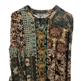 maglia fantasia etnica CF50028 MORO CARLA FERRONI 