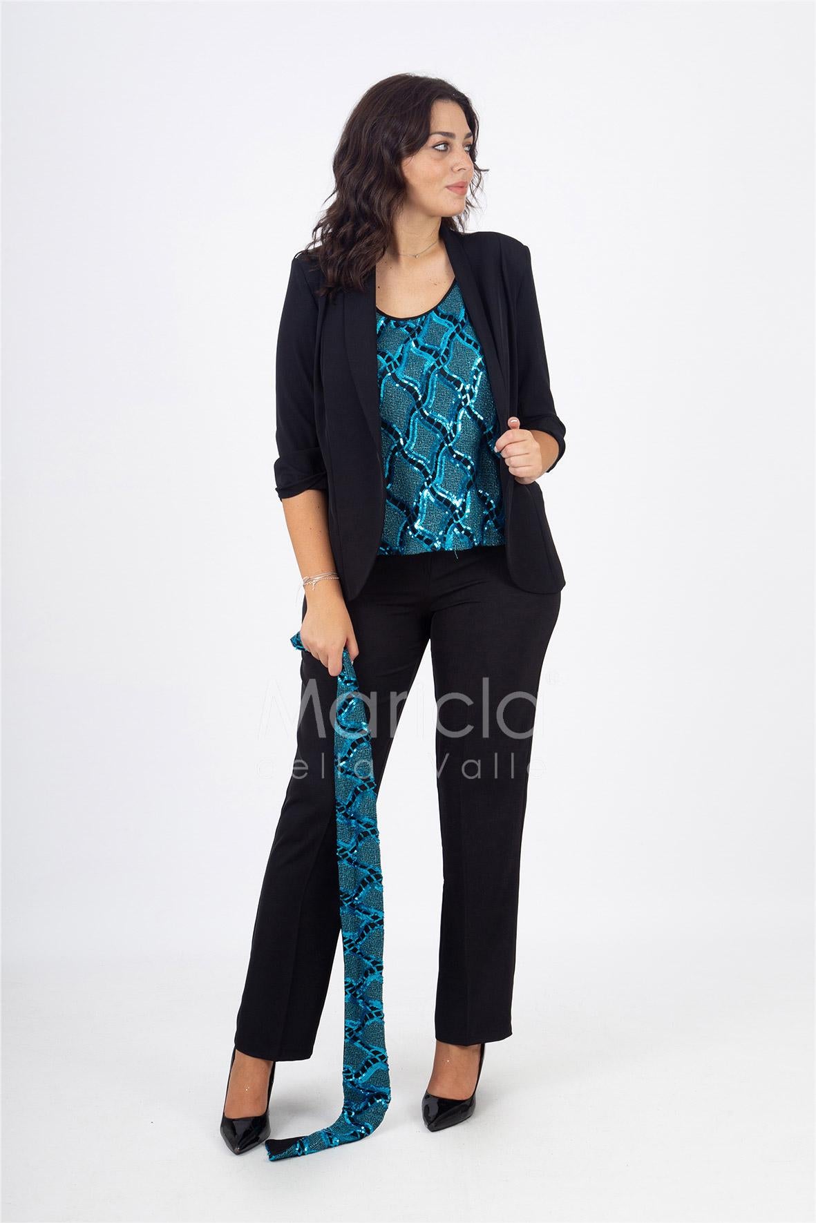 tailleur 4 pezzi GILDA NERO/OTTANIO JANE 