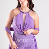tuta con cinturino strass SH610 GLICINE SHARON 