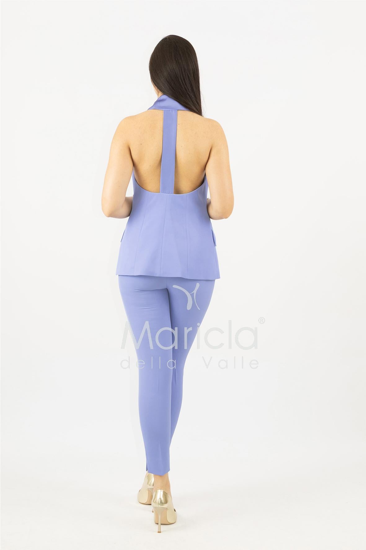 Completo gilet smoking con pantalone SH707CP PERVINCA SHARON 