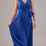 Abito lungo con fiocco JC35431 BLUETTE MARICLA ELEGANCE 