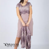 tubino con giacca sfumata GU705 MALVA MARICLA ELEGANCE 