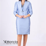 giacca+bolero prezioso SP220020 CELESTE SONIA PENA 