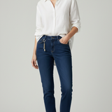 Pantalone jeans con accessorio CF70192 DENIM CARLA FERRONI 
