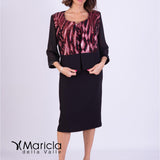 Tubino con giacchino<BR/> PF4000 ROSSO PAOLA FORTI 