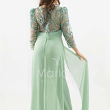 tuta con manica paiette SH905TU SALVIA SHARON 