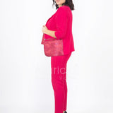 tailleur con giacca lavorata SH305 FUCSIA SHARON 
