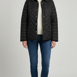 Giacca trapunta con collo in velluto EC2467 NERO MARICLA 