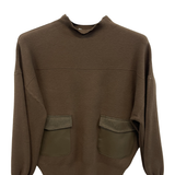 maglia vulcano tasca ecopelle A26IMP03058 MORO MARICLA 